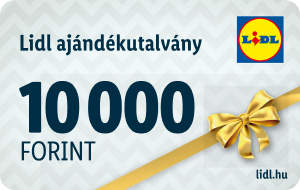 10 000 forint értékű Lidl ajándékkártya